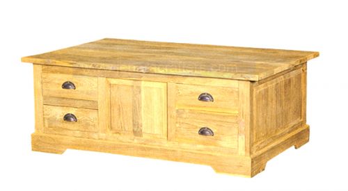 COFFEE TABLE WITH STORAGE 4 DRAWERS